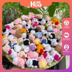 Bật mí móc khoá len nhỏ chỉ từ 1k mừng sinh nhật Hoa Len